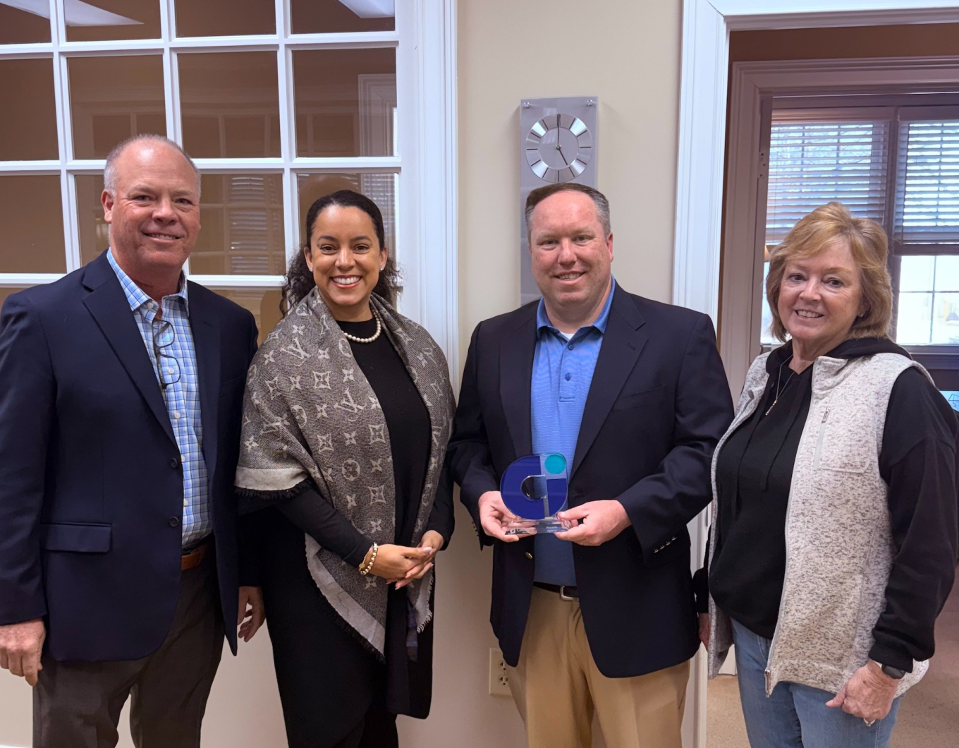 Members of our Atlanta Team meeting with agency partners at RE Bullock Insurance.