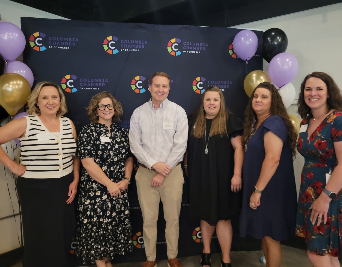 Team Columbia supports each other. Group photo at the Leadership Columbia Luncheon.