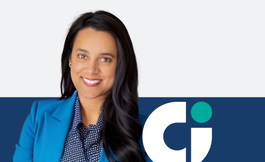 Graphic with a photo of Alexis Yeargin and the Columbia Insurance "Ci" logo.