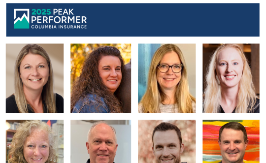 Graphic with photos of each Peak Performer and the logo at the bottom. 