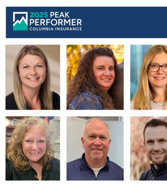 Graphic with photos of each Peak Performer and the logo at the bottom. 