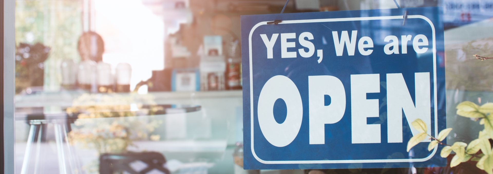 open sign